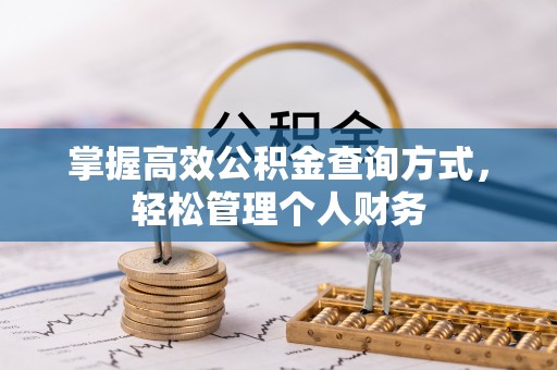 泰山掌握高效公积金查询方式，轻松管理个人财务