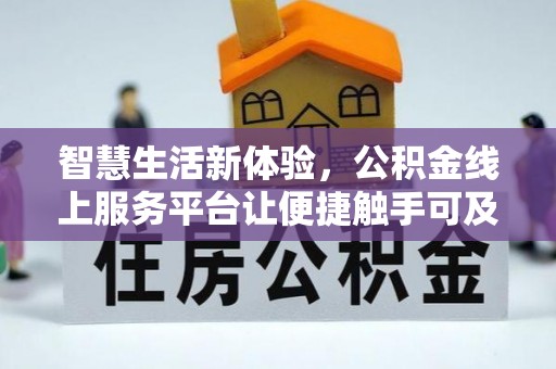 泰山智慧生活新体验，公积金线上服务平台让便捷触手可及