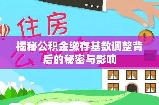 泰山揭秘公积金缴存基数调整背后的秘密与影响