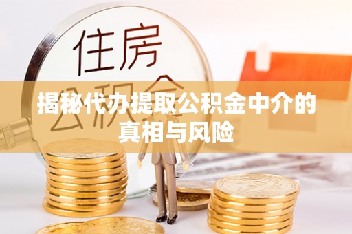 泰山揭秘代办提取公积金中介的真相与风险