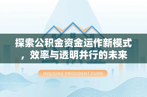 泰山探索公积金资金运作新模式，效率与透明并行的未来