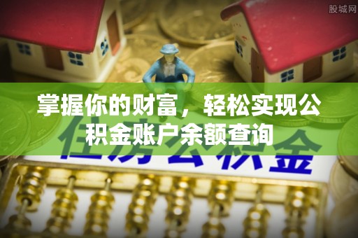 泰山掌握你的财富，轻松实现公积金账户余额查询