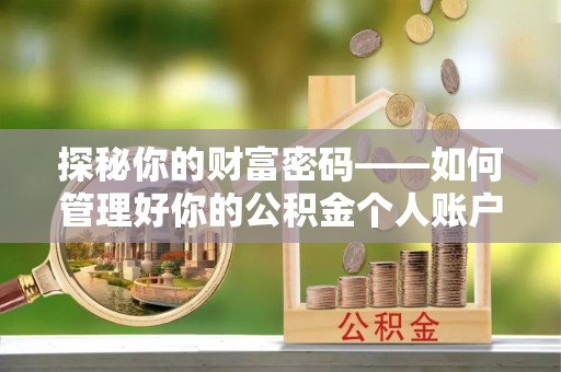泰山探秘你的财富密码——如何管理好你的公积金个人账户信息