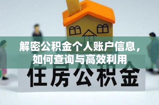 泰山解密公积金个人账户信息，如何查询与高效利用