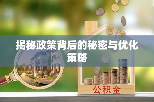 泰山揭秘政策背后的秘密与优化策略