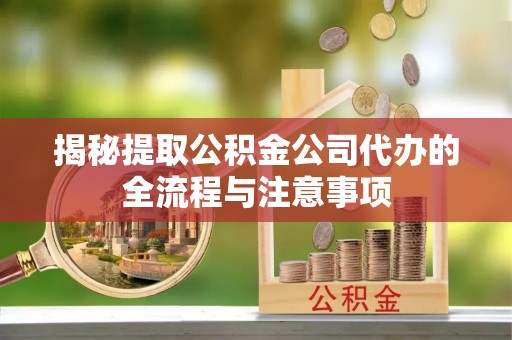 泰山揭秘提取公积金公司代办的全流程与注意事项