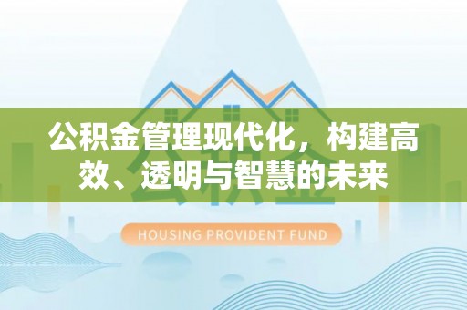 泰山公积金管理现代化，构建高效、透明与智慧的未来
