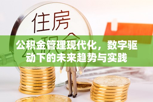 泰山公积金管理现代化，数字驱动下的未来趋势与实践
