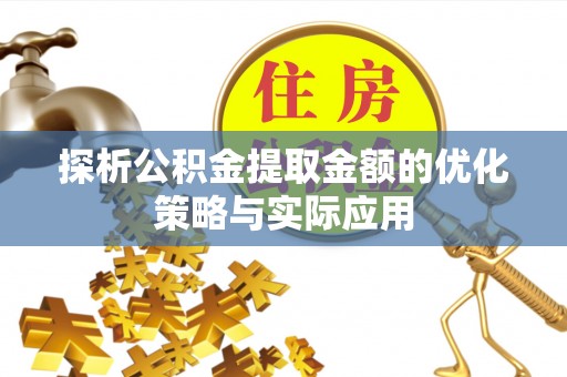 泰山探析公积金提取金额的优化策略与实际应用