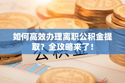 泰山如何高效办理离职公积金提取？全攻略来了！