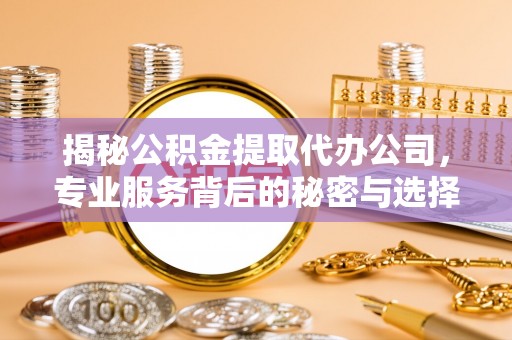 泰山揭秘公积金提取代办公司，专业服务背后的秘密与选择指南