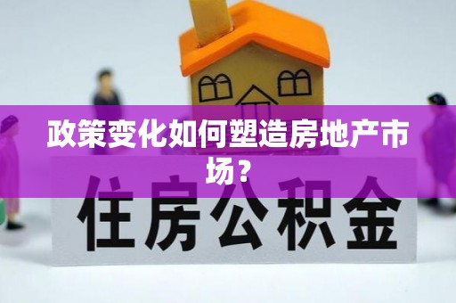 泰山政策变化如何塑造房地产市场？