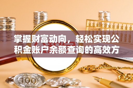 泰山掌握财富动向，轻松实现公积金账户余额查询的高效方式