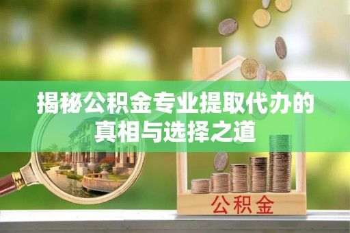 泰山揭秘公积金专业提取代办的真相与选择之道