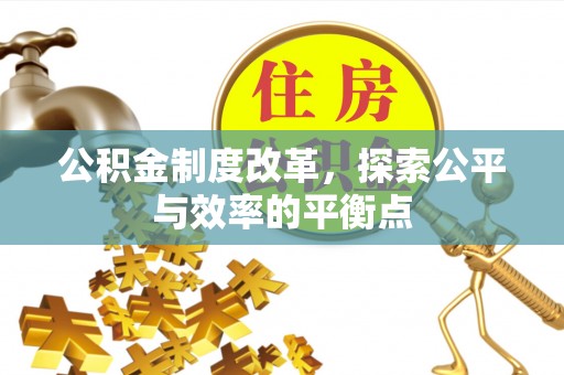 泰山公积金制度改革，探索公平与效率的平衡点
