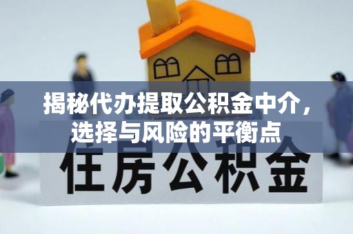 泰山揭秘代办提取公积金中介，选择与风险的平衡点