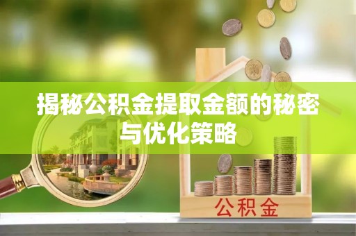 泰山揭秘公积金提取金额的秘密与优化策略