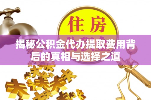 泰山揭秘公积金代办提取费用背后的真相与选择之道
