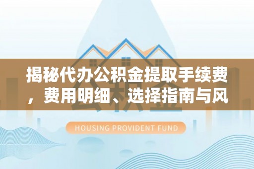 泰山揭秘代办公积金提取手续费，费用明细、选择指南与风险防范
