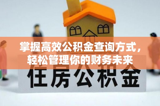 泰山掌握高效公积金查询方式，轻松管理你的财务未来