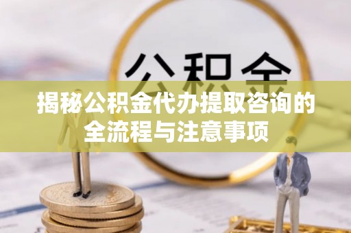 泰山揭秘公积金代办提取咨询的全流程与注意事项