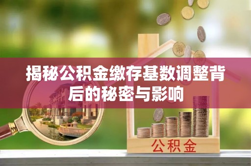 泰山揭秘公积金缴存基数调整背后的秘密与影响