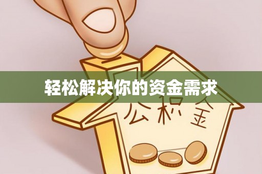 泰山轻松解决你的资金需求
