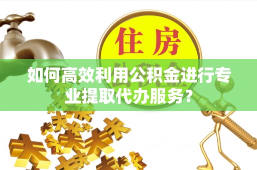 泰山如何高效利用公积金进行专业提取代办服务？