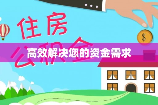 泰山高效解决您的资金需求